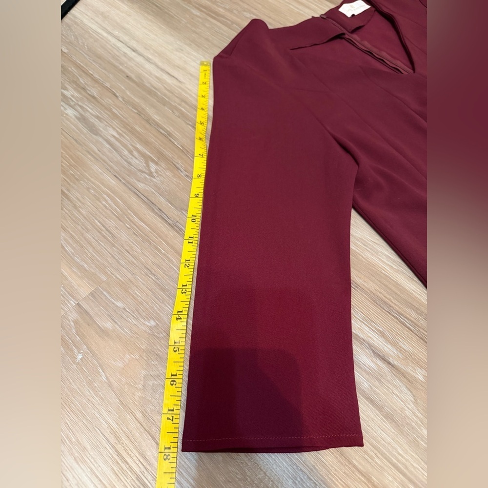 Amanda Uprichard Burgundy V-Neck Tunic - Picture 10 of 10